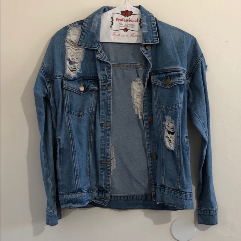 Distressed Denim Jacket